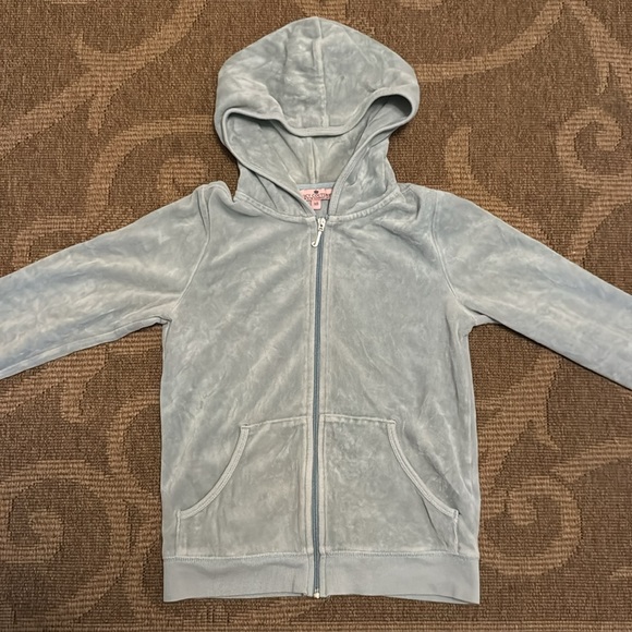 Juicy Couture little girl velour hoodie size 10, used but in good condition 🔥Y2K - Picture 4 of 7